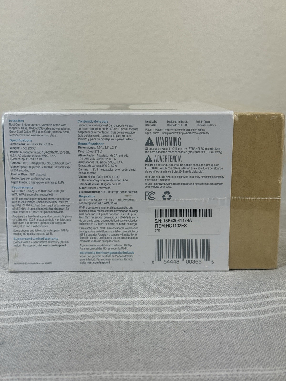 Nest NC1102ES 1080p Security Camera