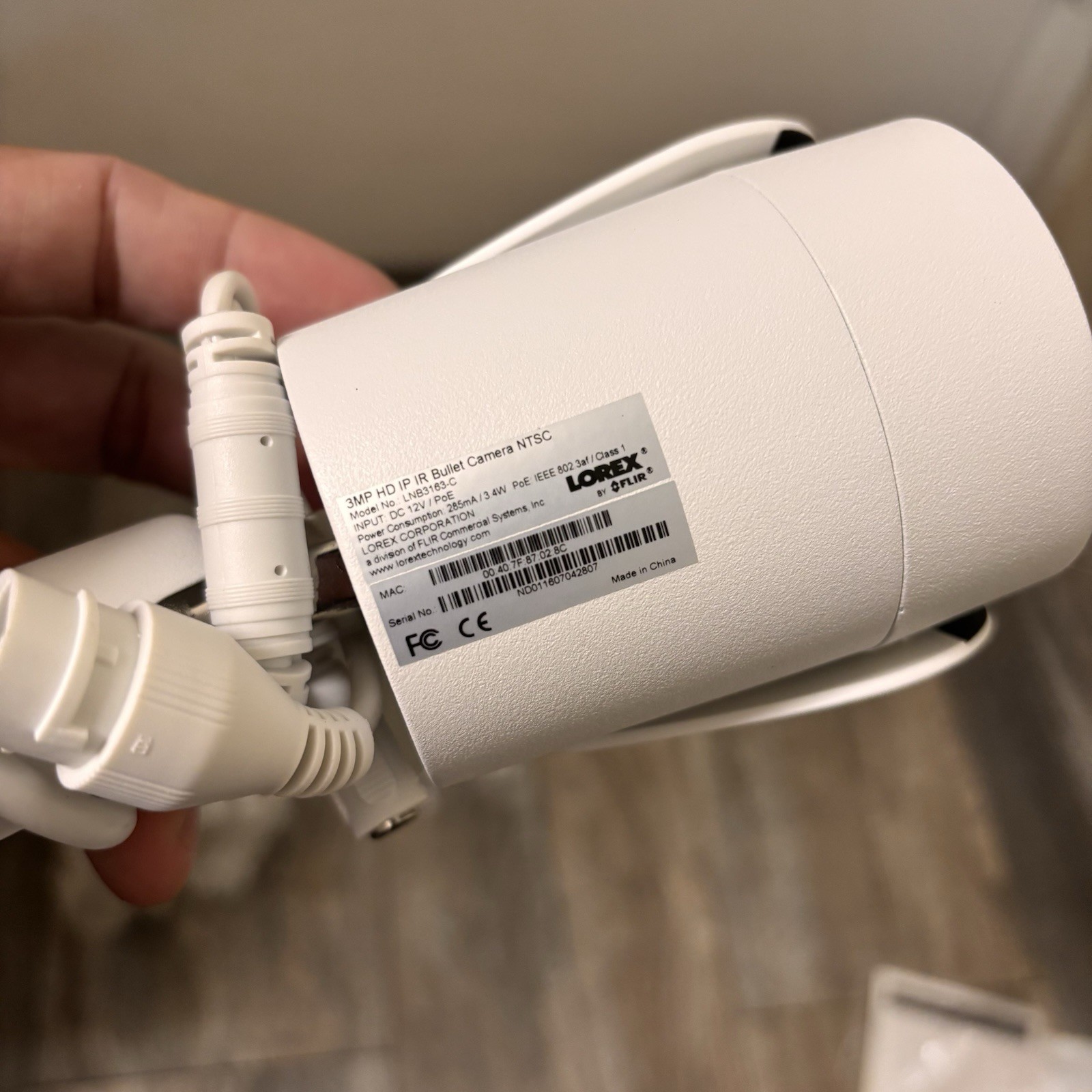 Lorex LNB3163-C 3MP HD IR Bullet Security Camera – 1 Camera Only