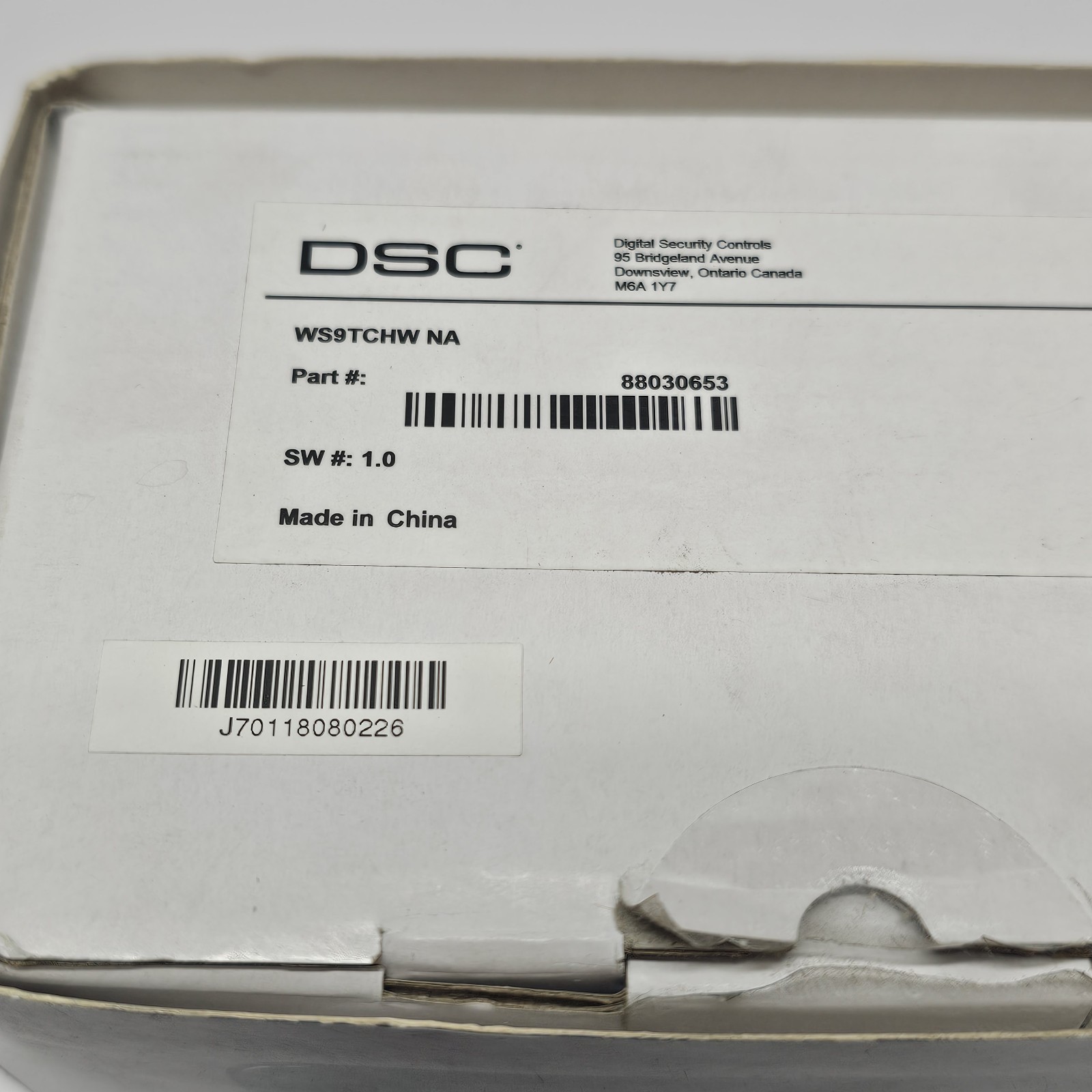 DSC Touchscreen Security Panel IOTEGA Wi-Fi WS9TCHW NA 88030653 NEW OPEN BOX