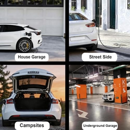 Level 2 EV Charger (WiFi, App, Plug and Play), 32 Amp, 240V Portable Electric