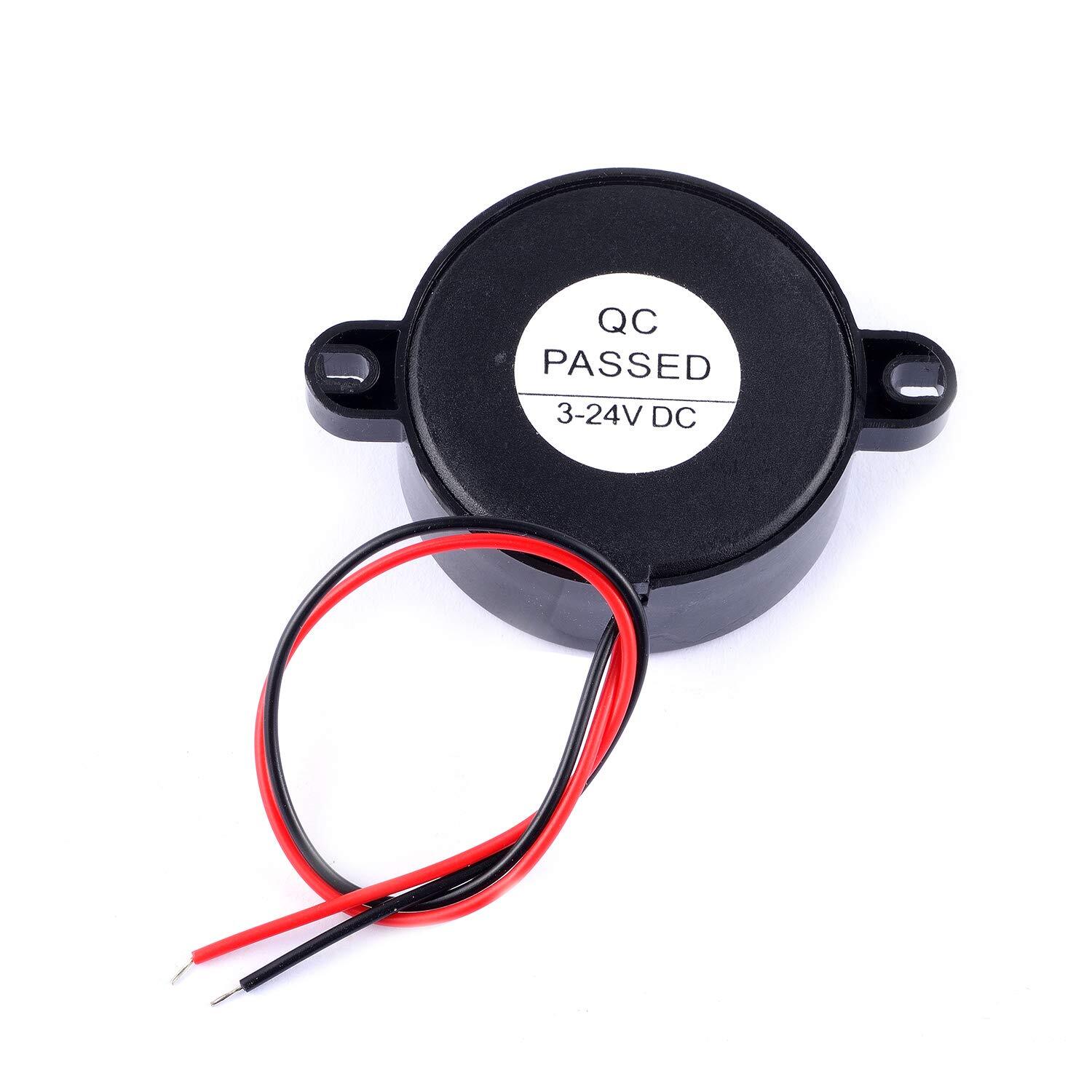 6Pcs 100dB Electronic Buzzer Alarm Sounder Continuous Sound Beep (Pack of 6) …