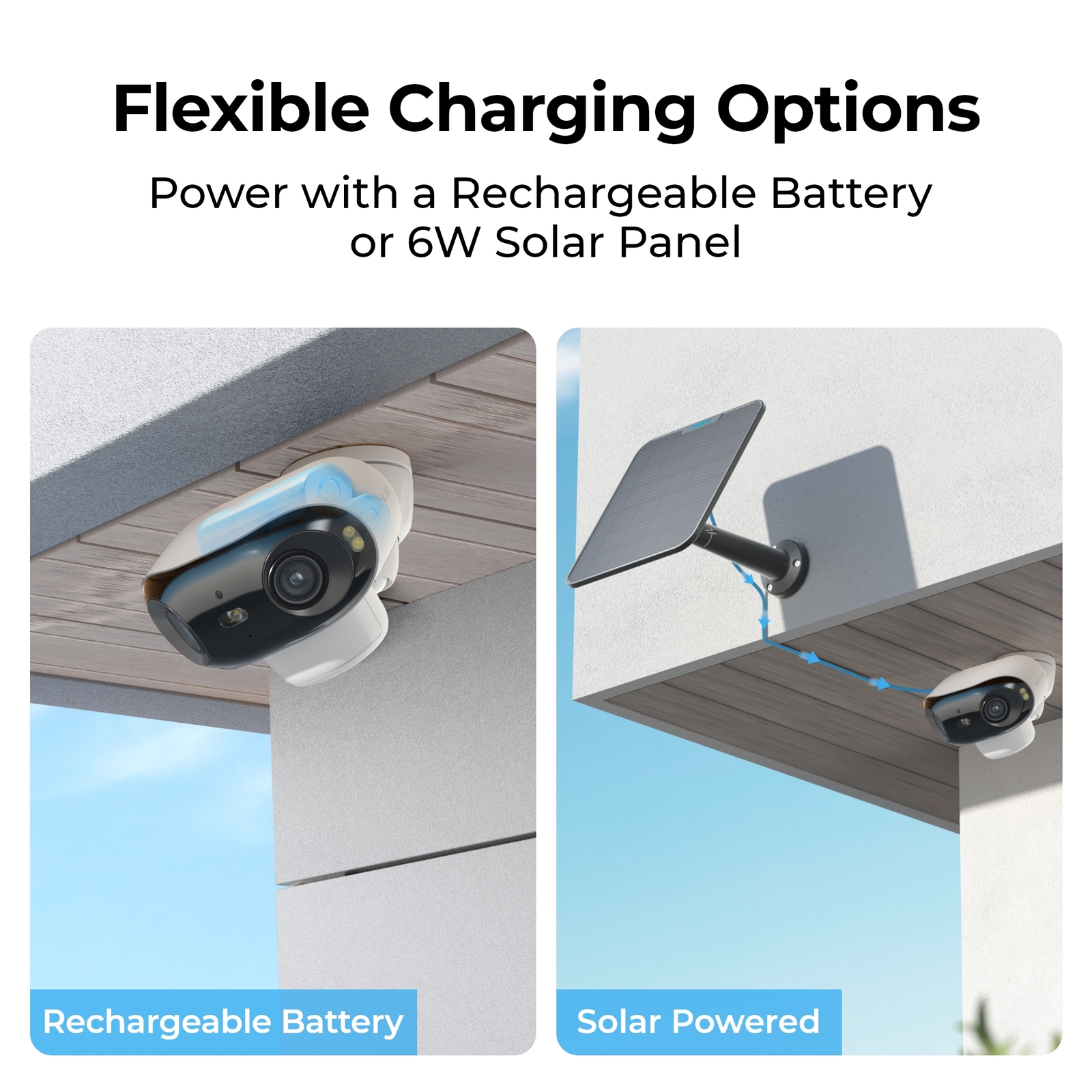 Reolink 4K Battery Security Camera Wi-Fi Smart Detection Argus 4 Pro with Solar