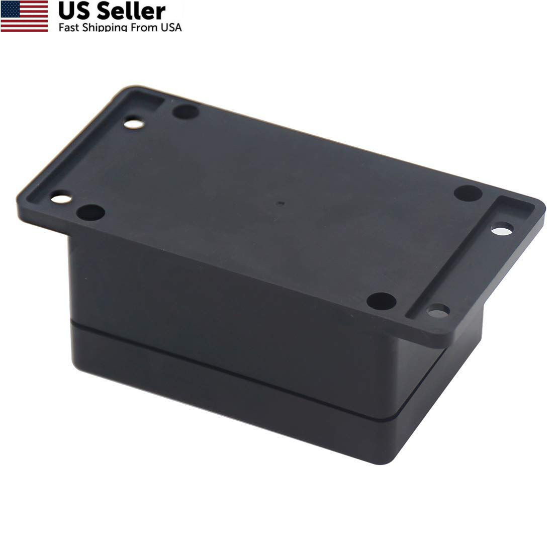 Zulkit Junction Box ABS Plastic 3.94″ x 2.68″ x 1.97″(Pack of 2), Black