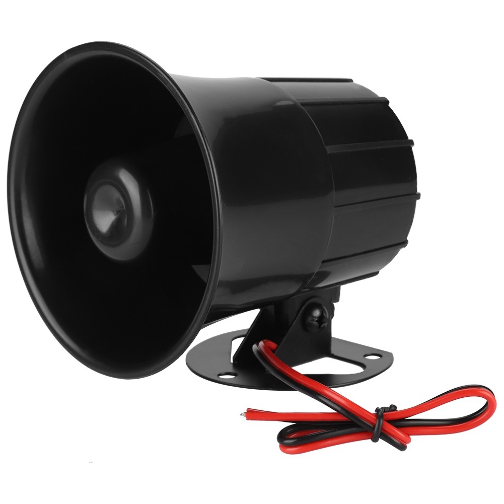 110dB Security Alarm Siren Outdoor Sound Alarm Horn Alert 15W/20W DC 6-12V FOD