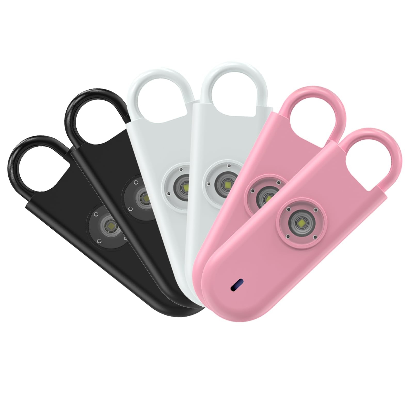140dB Personal Safety Alarm for Women, 6 Pack Safe Alarm Protection Keychain …