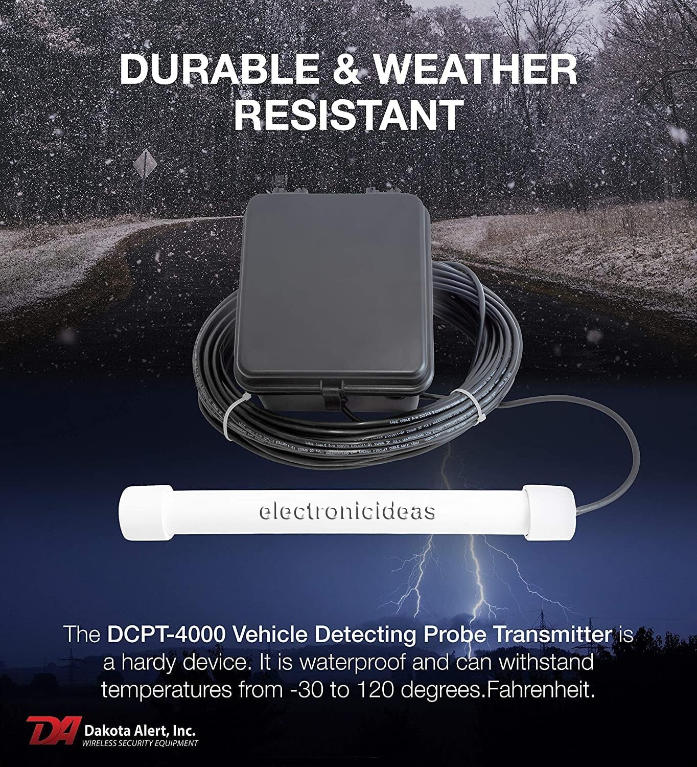 DAKOTA ALERT DCPA-4K PLUS/DCPA-4000 PLUS PROBE ALERT DRIVEWAY ALARM KIT + RELAYS