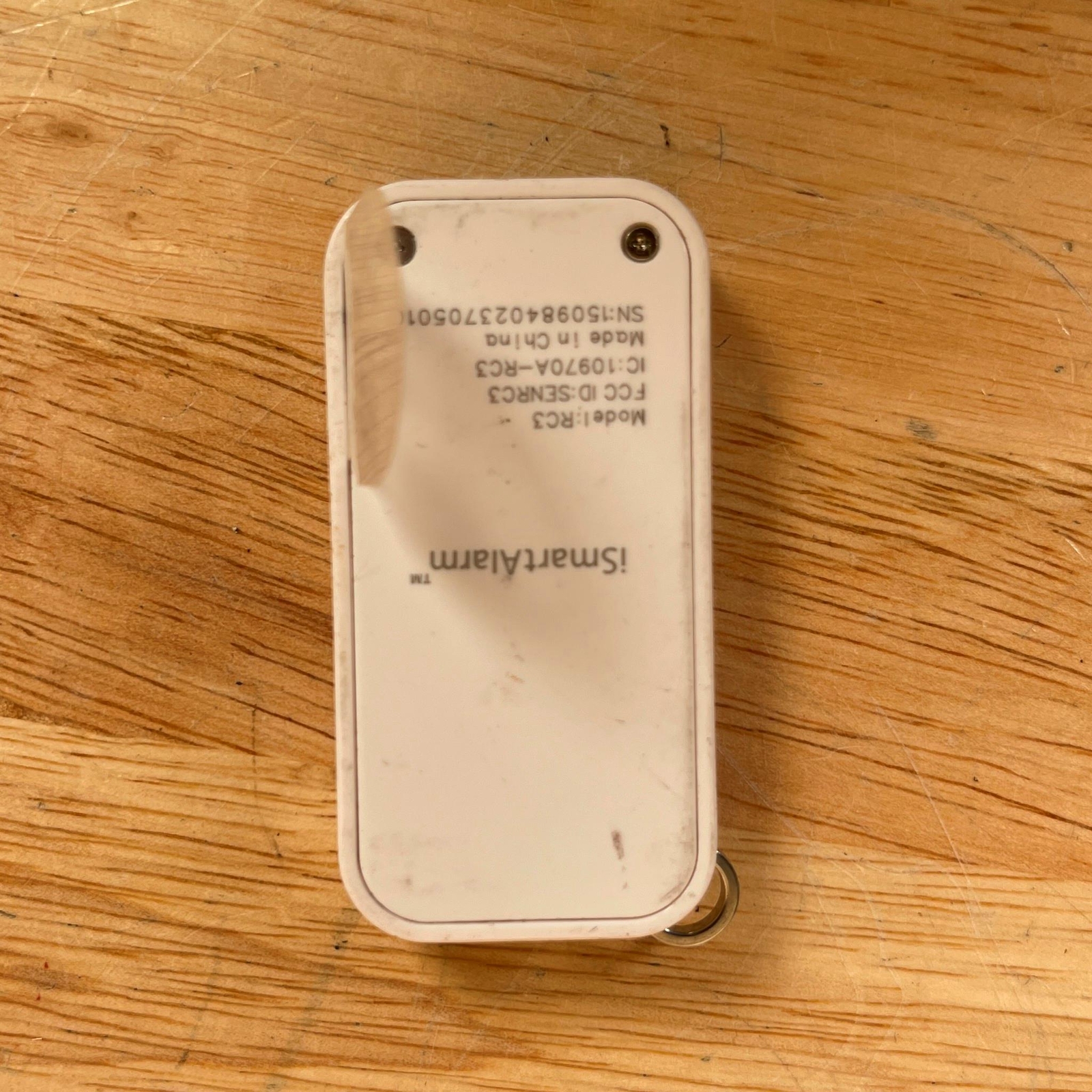 iSmartAlarm RC3 White Wireless Balise a Distance Security Remote Tag System