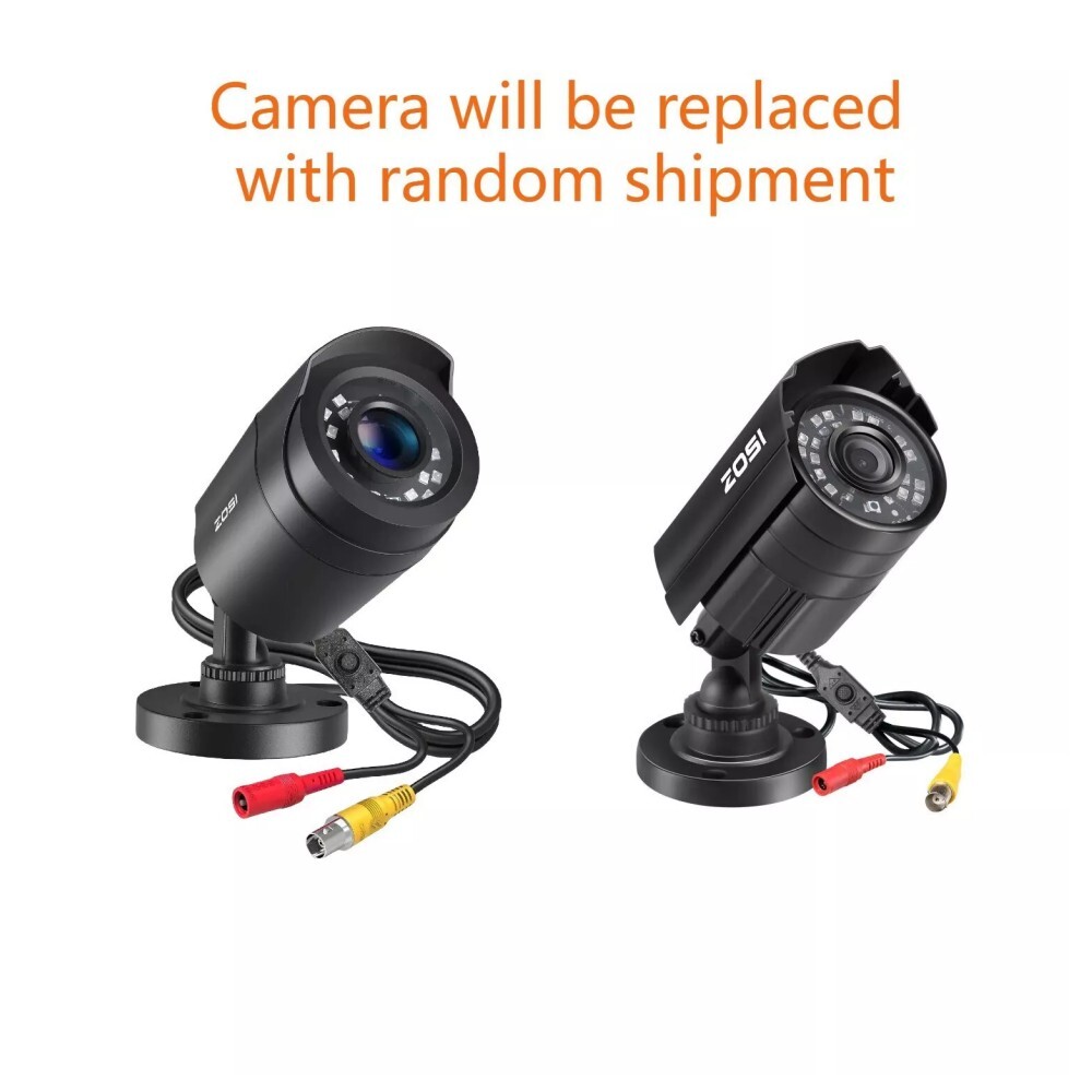 ZOSI 16CH 2MP CCTV Home Security Camera System H.265+5MP Lite DVR IR Night Alert