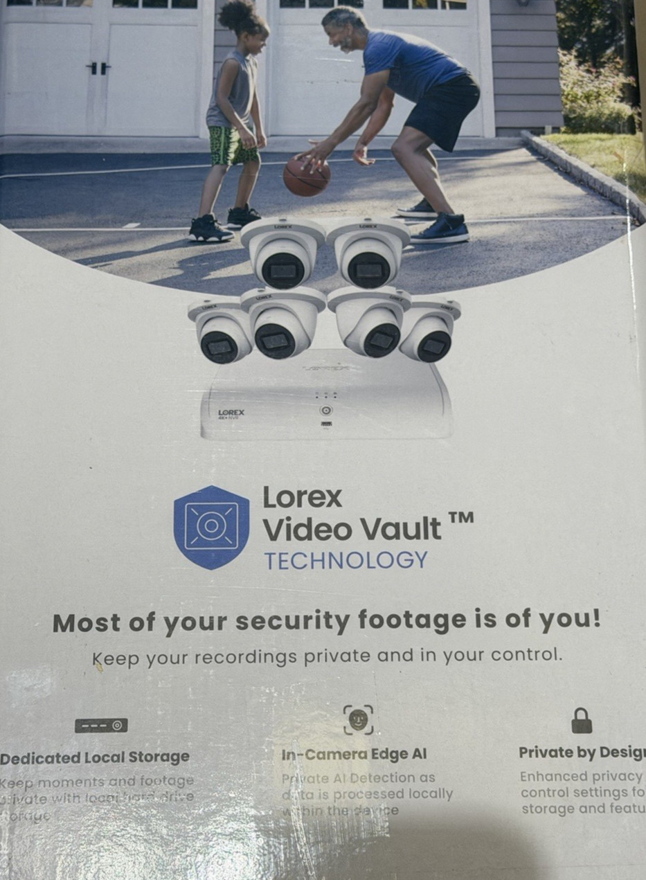 Lorex 4K 16 Ch Wired & Wi-Fi 2TB Wired NVR System with 4K IP Dome Cameras NEW⭐️