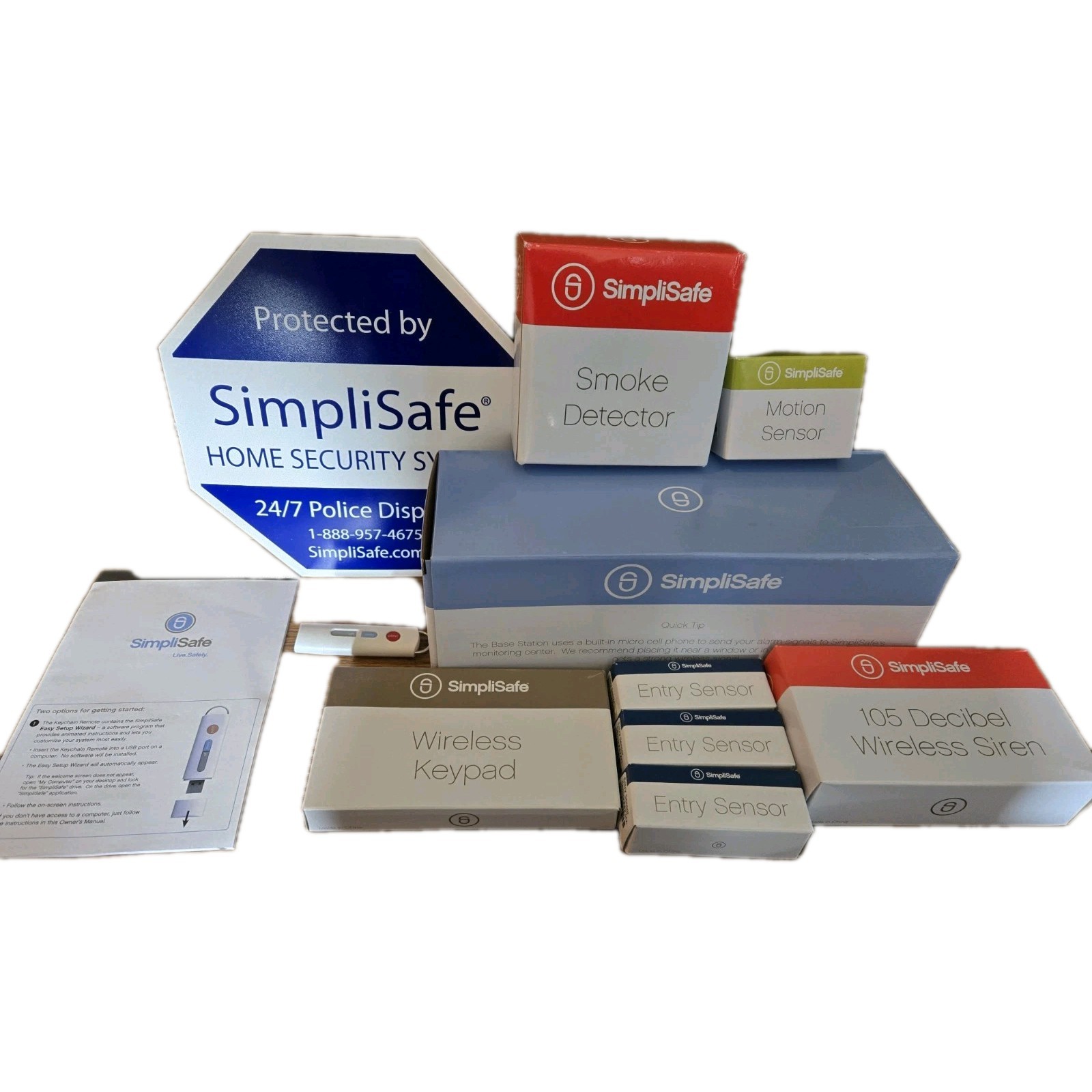 SimpliSafe 1st Generation Security Complete System Lot Brand New Ships Quickly