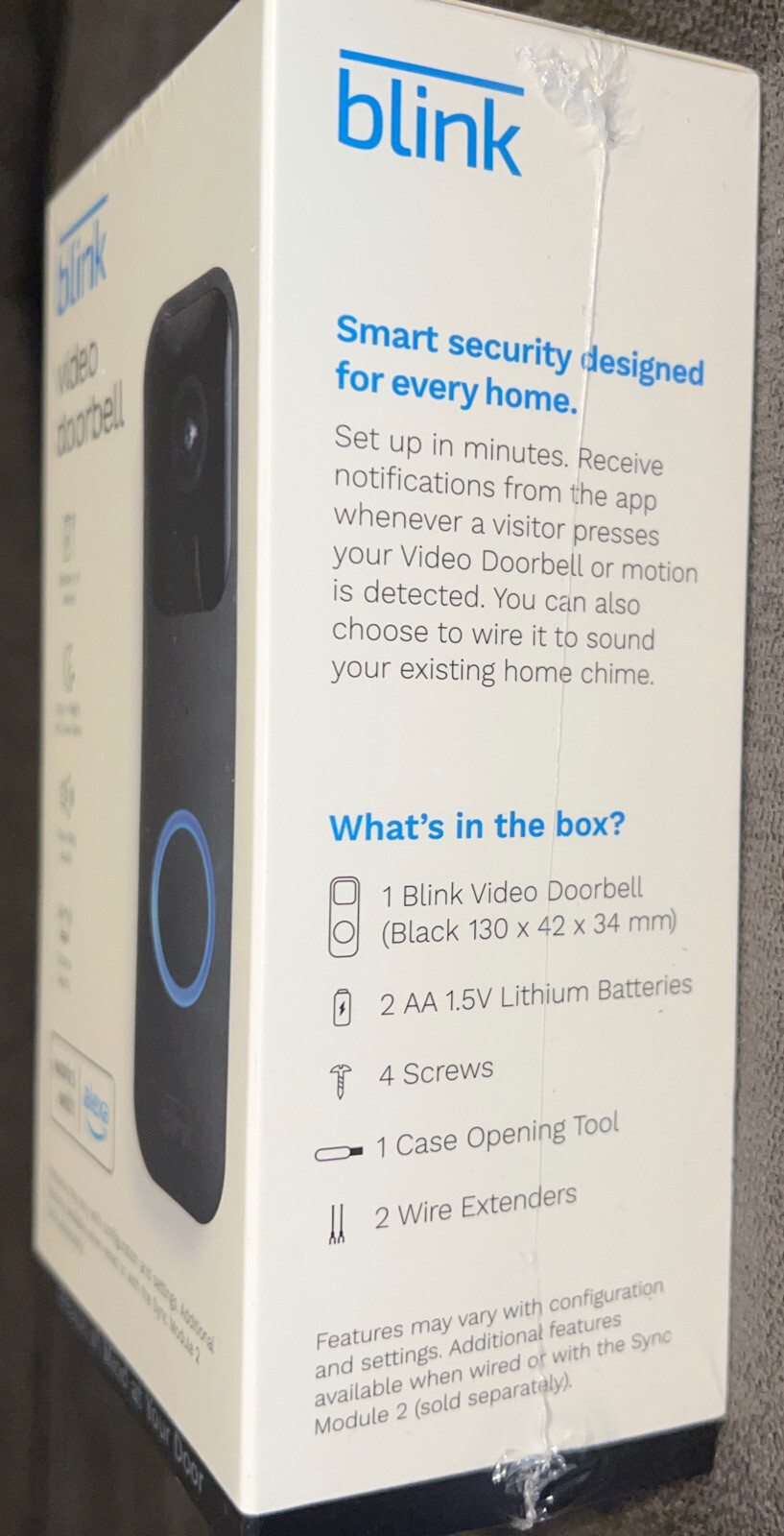 Blink Smart Video Doorbell?BLK Wired or Wireless Wi-fi Compatibility#B08SG2MS3V