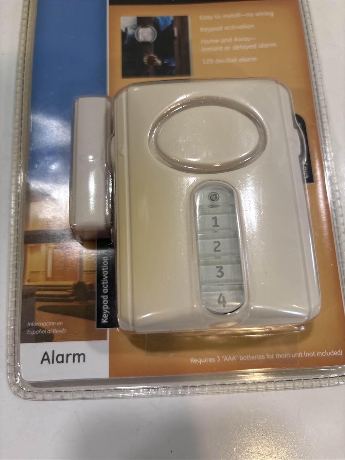 GE Deluxe Wireless Door Alarm (alarm/chime) (45117) Easy-Install NEW