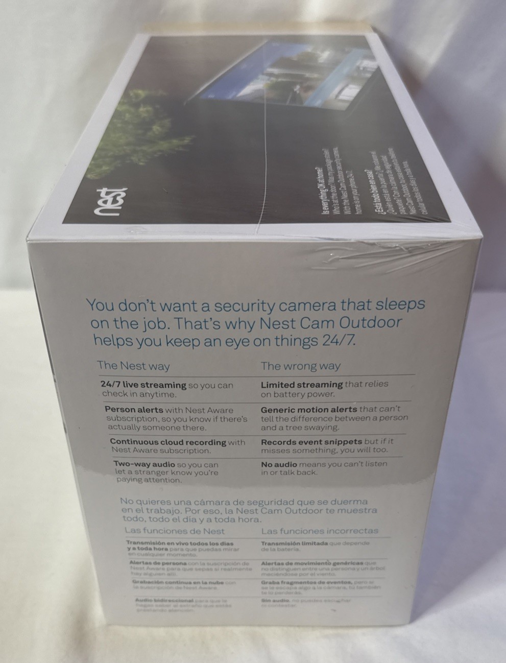 NEST Cam Outdoor Smart Security Camera (2-Pack) – NC2400ES – Sealed NEW
