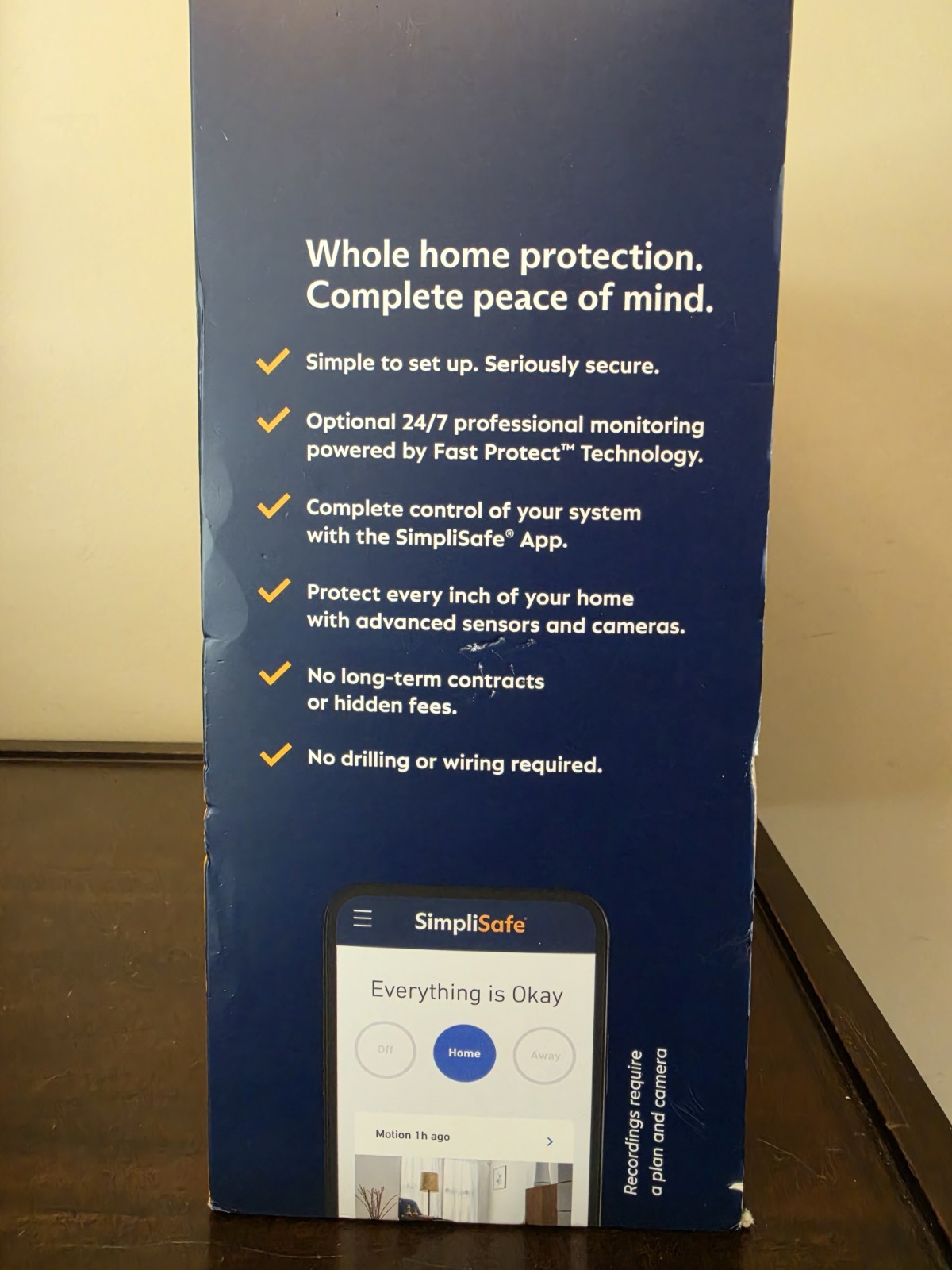 SimpliSafe Smart Home Security System 7 Pieces Kit – New Open Box