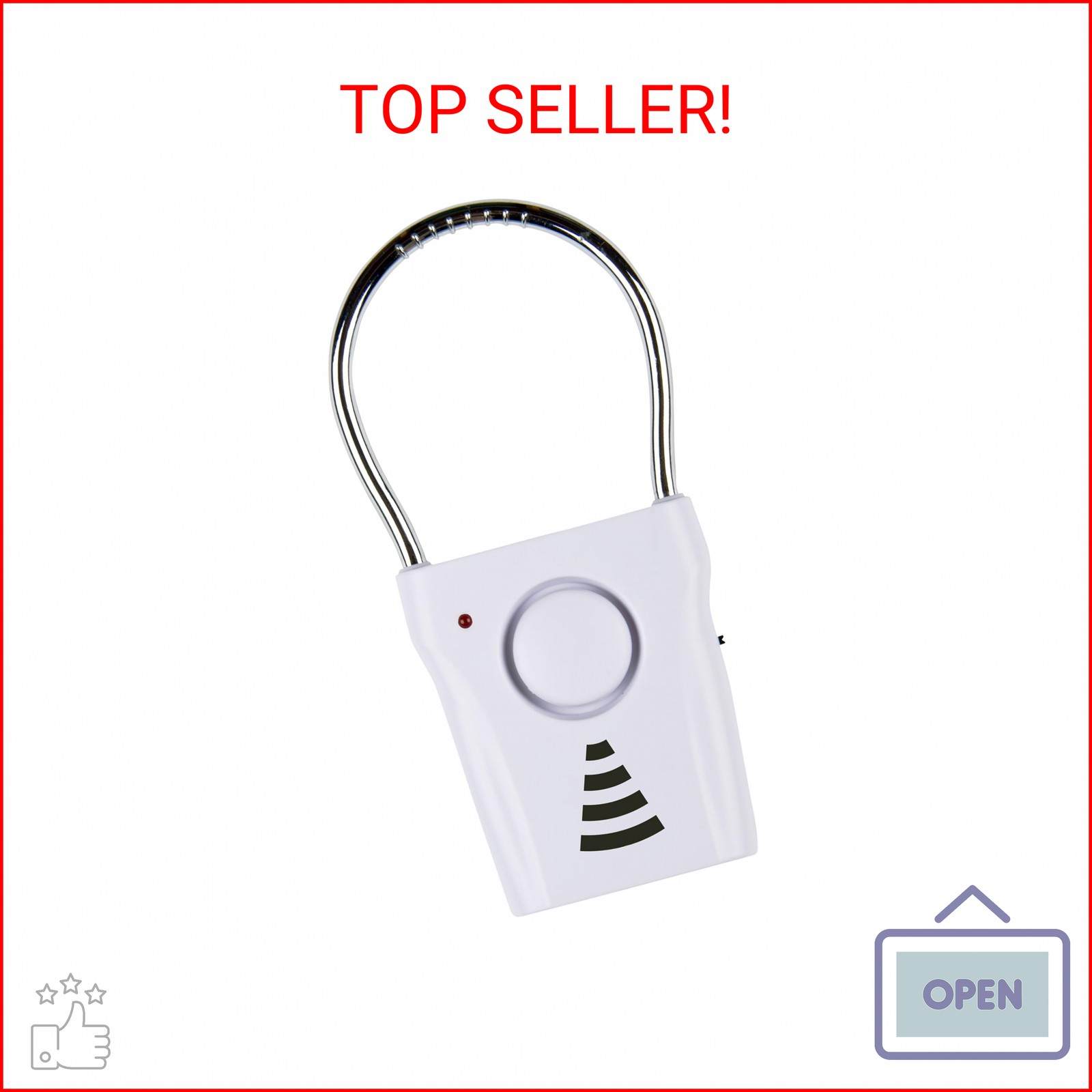SABRE 110dB Door Handle Alarm, Extremely Loud Wireless Audible Up To 680 Ft Away