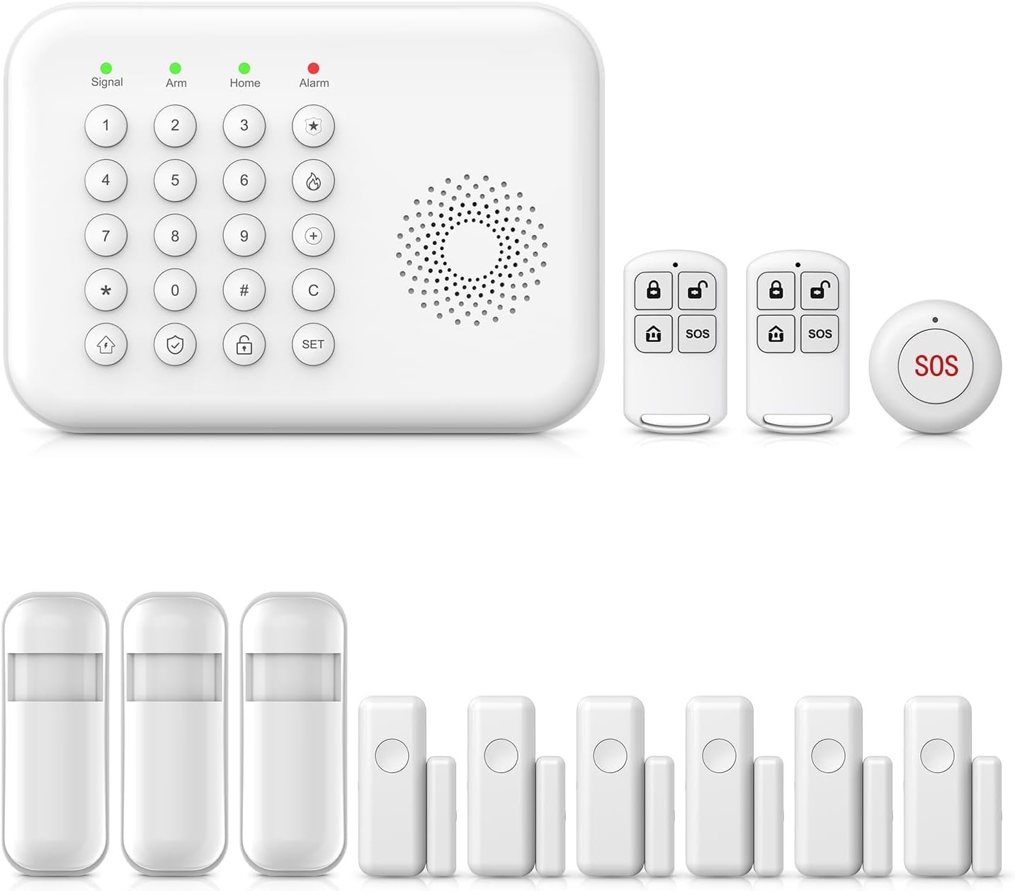 Expandable Wireless Alarm System with Tuya App & Alexa/Google Assistant