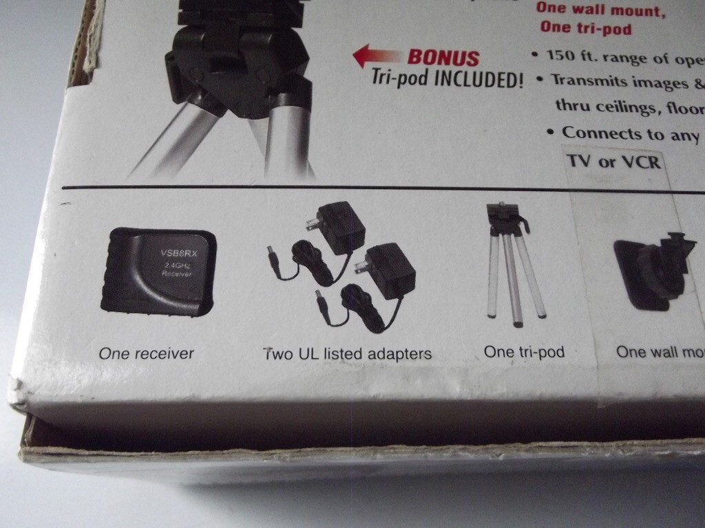 TDE Systems Family Monitoring System 2.4 GHZ Color Video System Untested