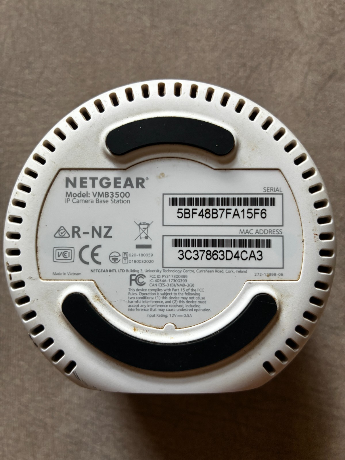 Arlo Netgear Base Station Model VMB3500 Arlo Pro Arlo Pro 2 w/ Power Supply