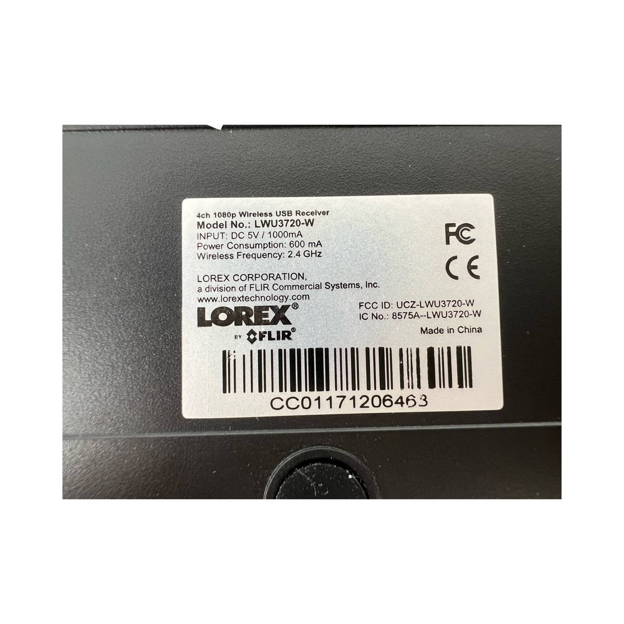 Lorex LWU3720-W 4 Channel 1080P Wireless USB Receiver H.264