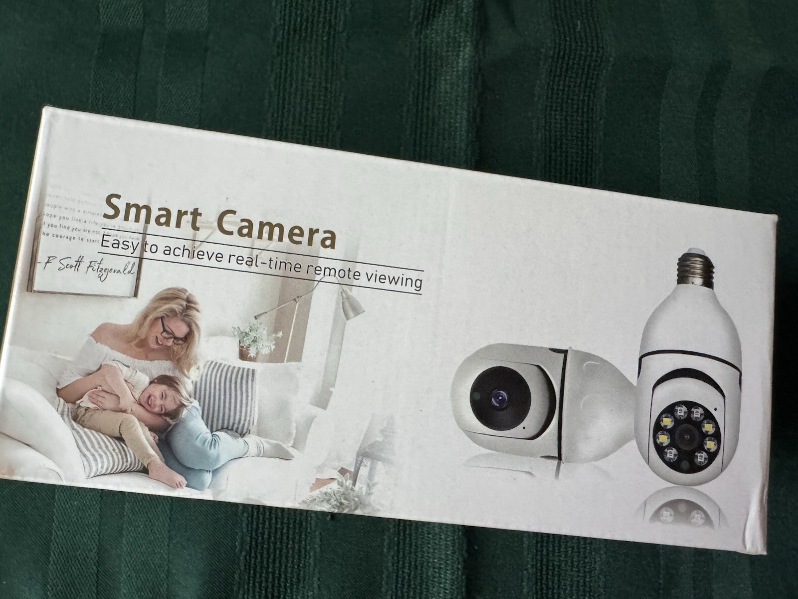 HD Wi-Fi Bulb Camera with Motion Detection, Night Vision, Remote Viewing, Onvif