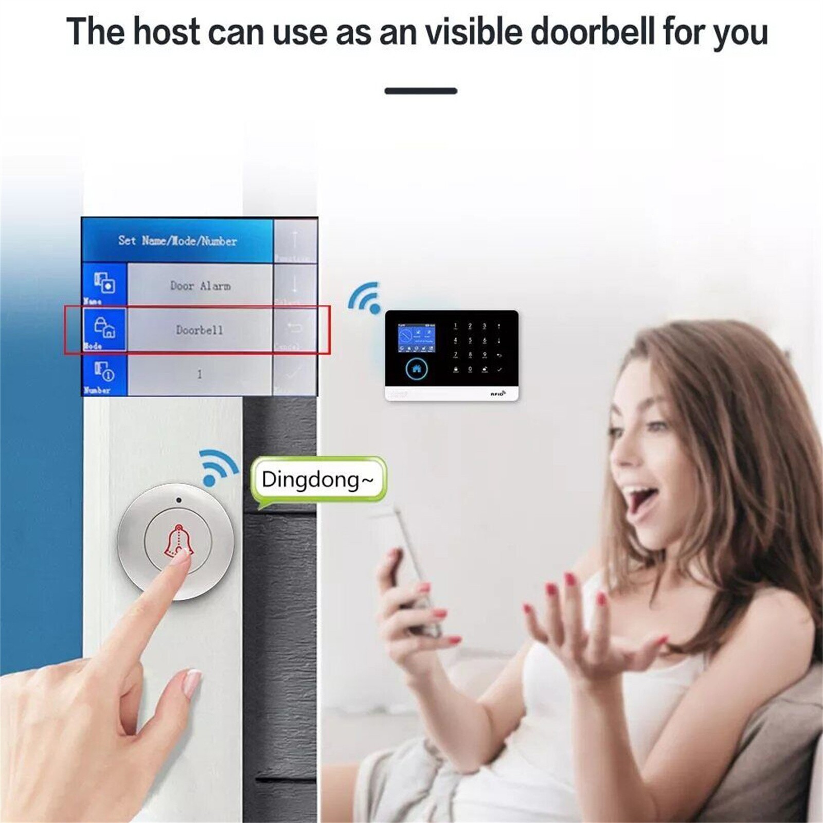 App Control Wireless Alarm System for Home Burglar Security Smart House KitAI