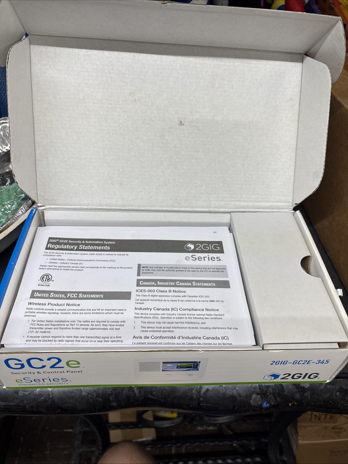 2GIG Security Alarm & Home Automation Control Panel eSeries GC2e 2GIG-GC2E-345