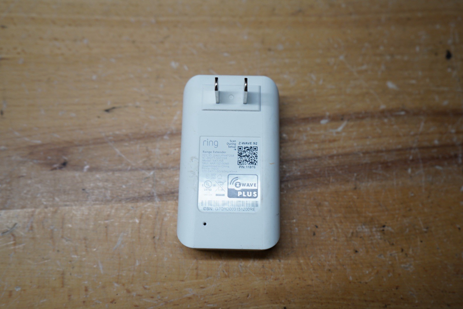 (L) Ring Alarm Range Extender – Z Wave S2 – 5AT2S8 Used Works