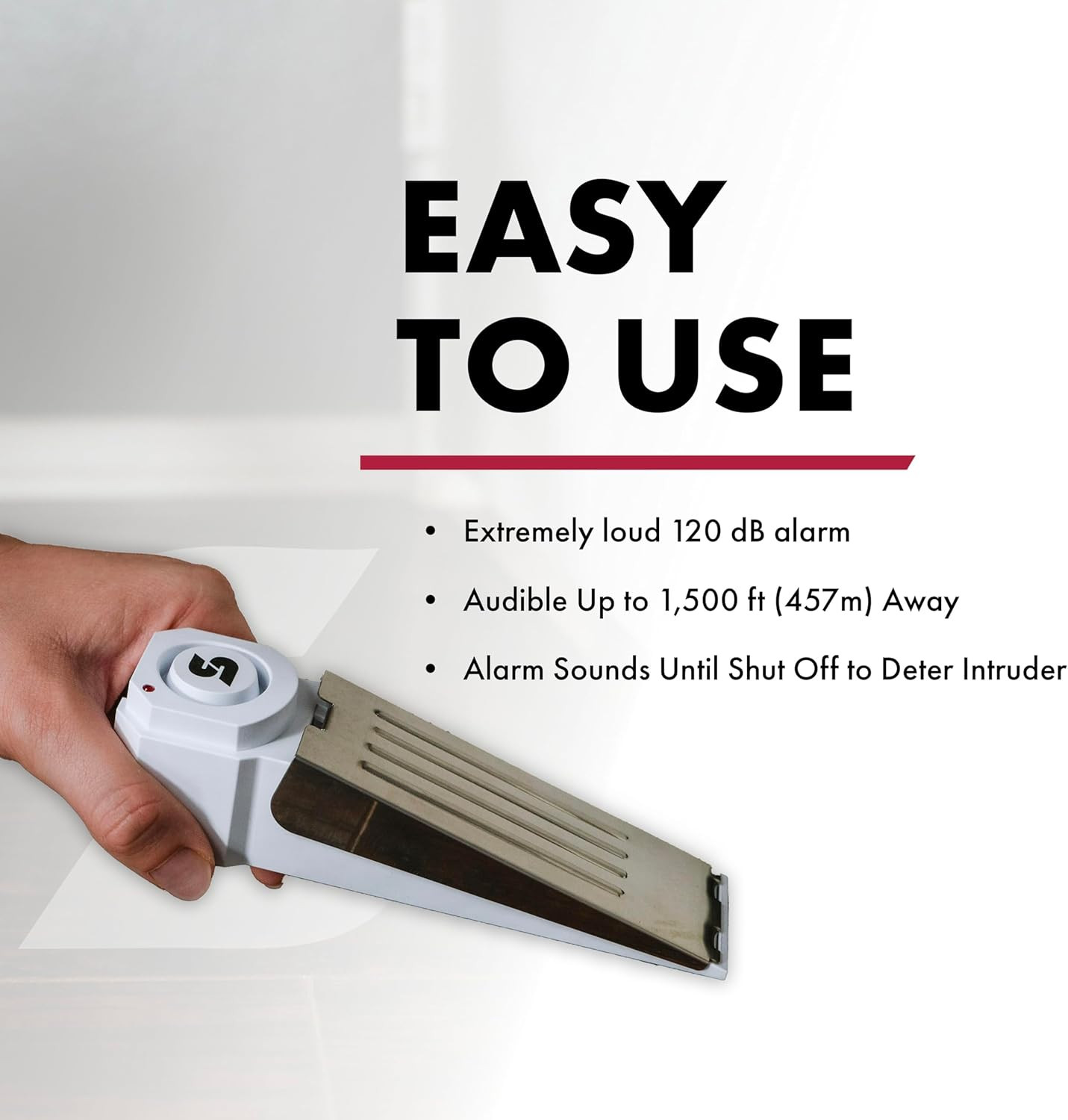 120Db Wedge Door Stop Alarm Wireless Siren Home Travel Security Apartment Dorm