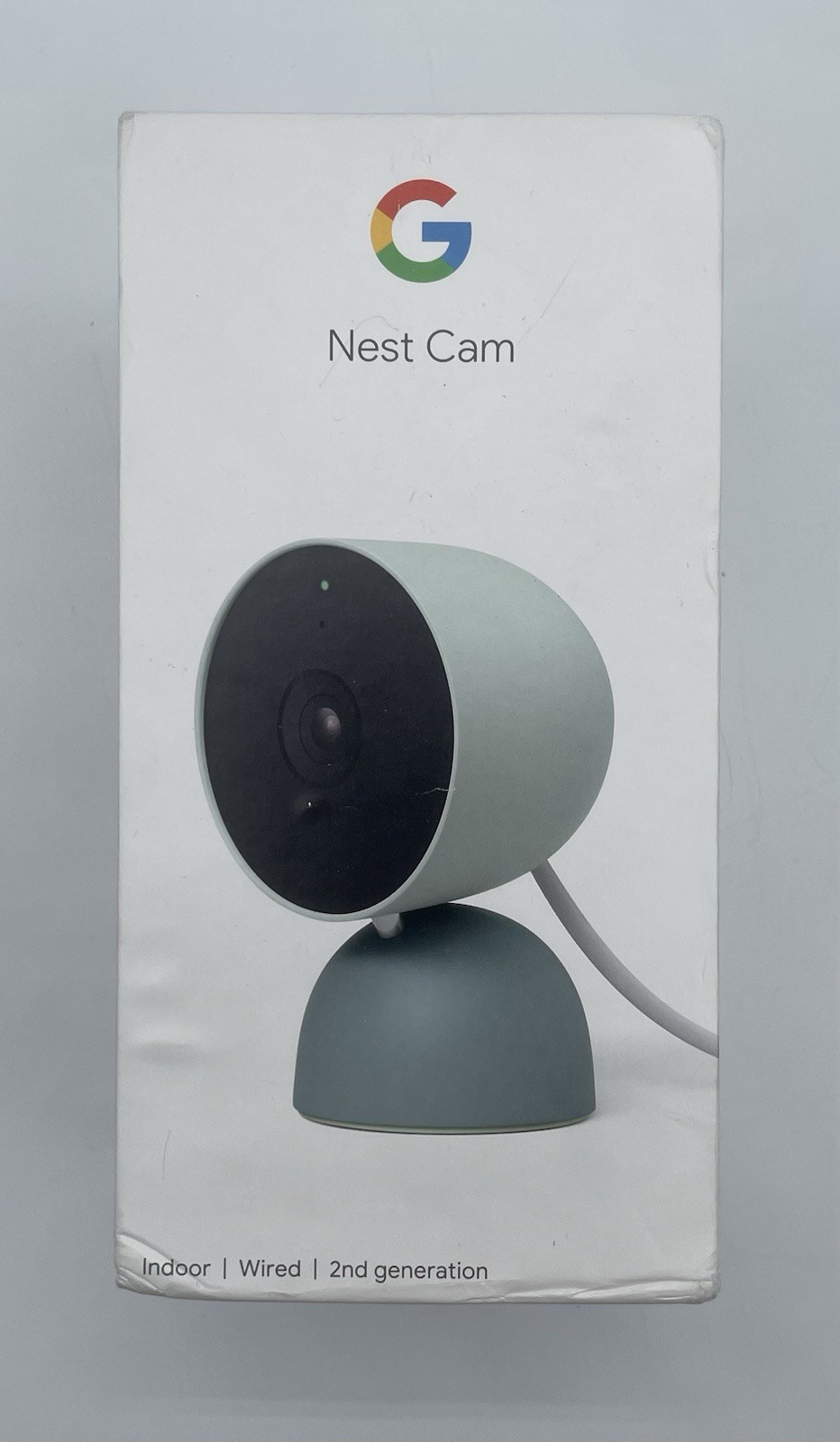 Google Nest Cam Indoor Wired Security Camera – Fog – (GA03178-US)