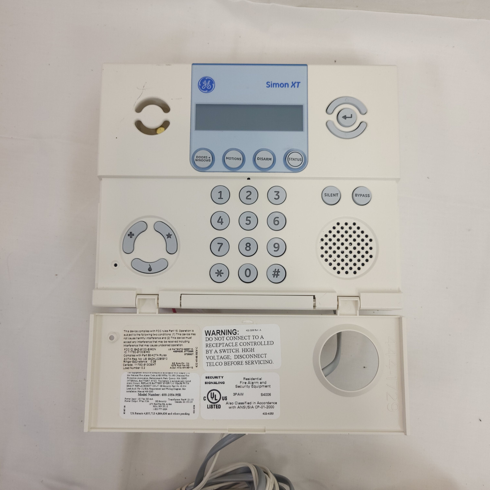 GE Simon XT 600-1054-95R Wireless Security ALARM PANEL BOARD As Is Parts