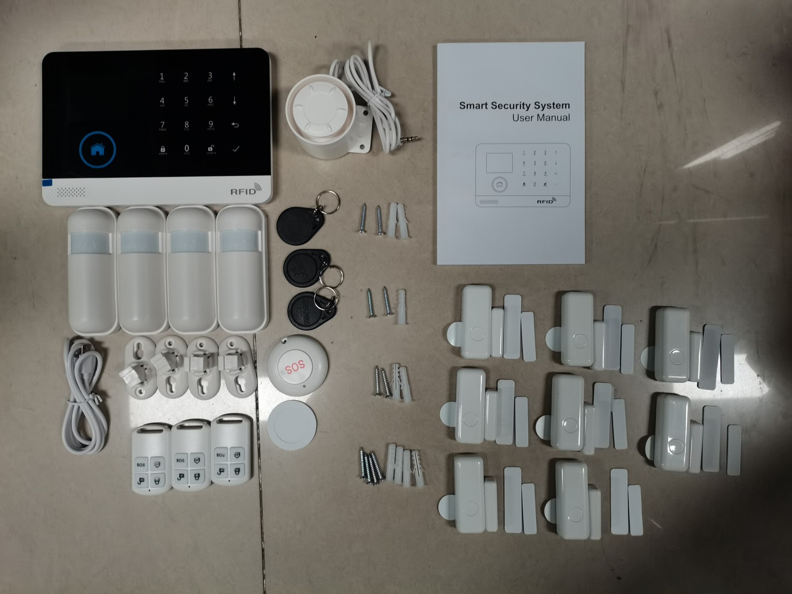 4G WiFi Wireless Home Alarm System DIY Smart Wireless Alarm System With TY GNQX