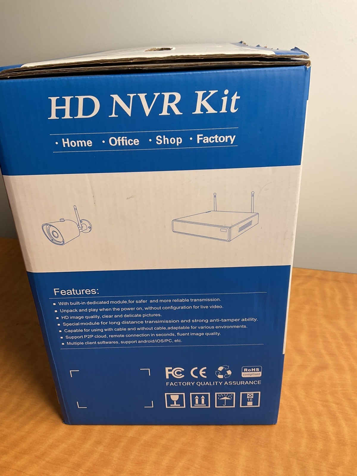 HD NVR KIT 124-21006845 4CH WIRELESS NVR KIT 4 SECURITY CAMERAS KIT