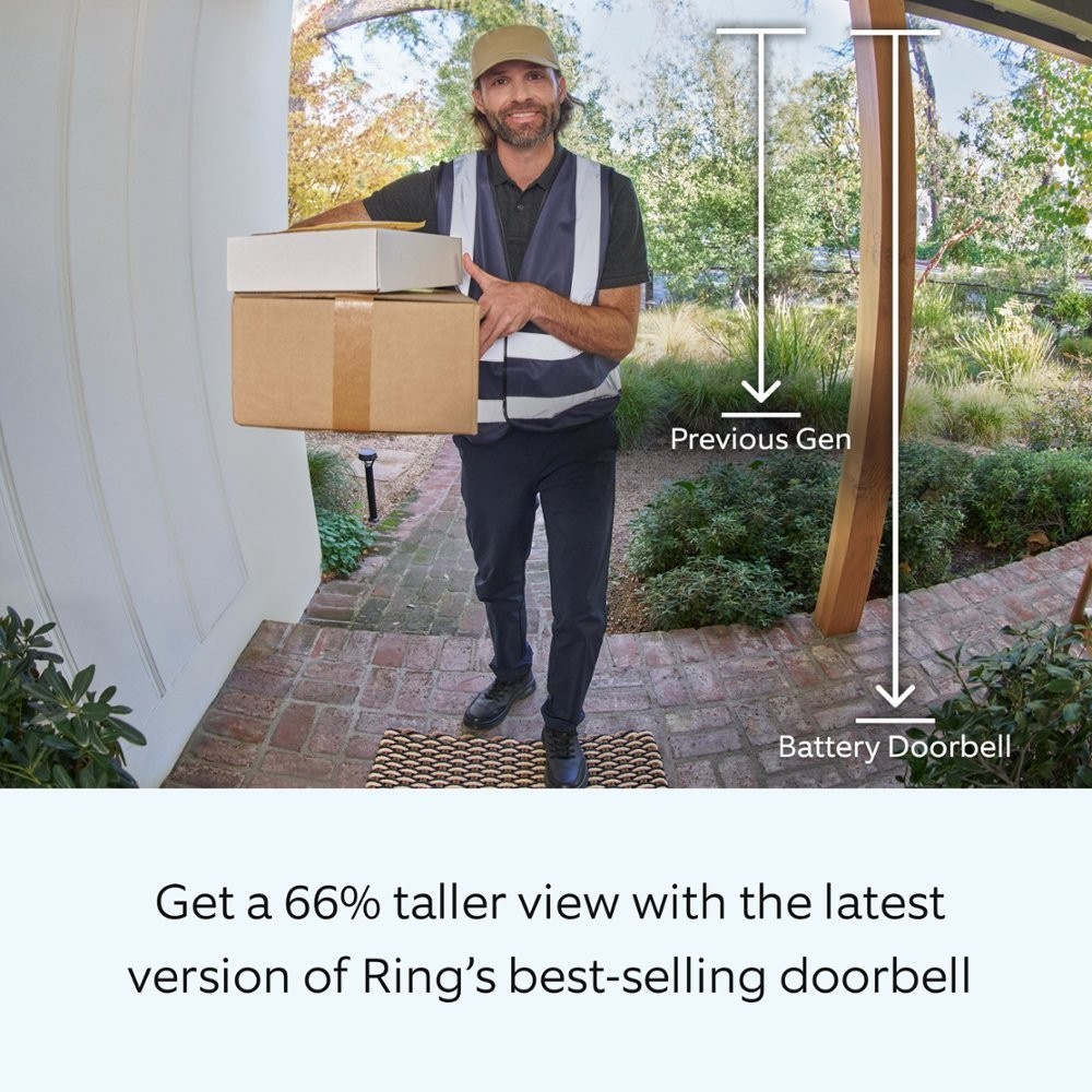 Ring Alarm Security System 8 Piece Kit with Battery Doorbell Venetian Bronze