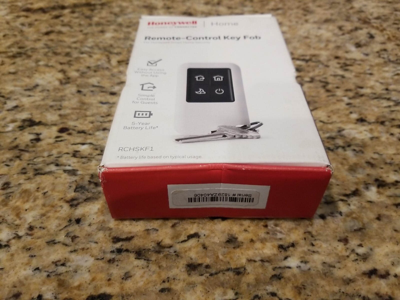 Honeywell Home Smart Home Security Keyfob (RCHSKF1) White *OPEN-BOX/NEW*