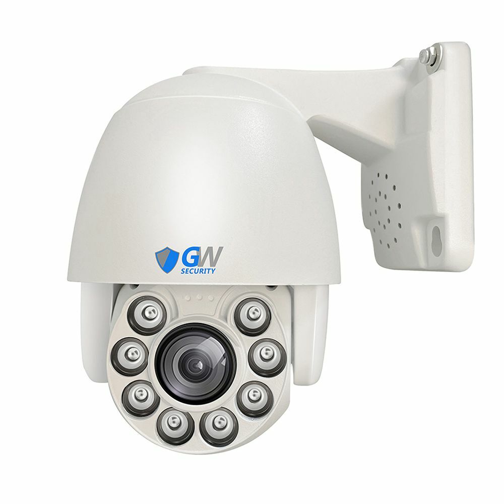 8CH NVR (3) 8MP 4K Pan Tilt Zoom 5X Optical Zoom Security Dome PTZ Camera System