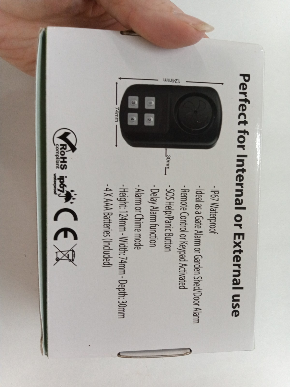 IP67 Weatherproof Gate/Door Alarm