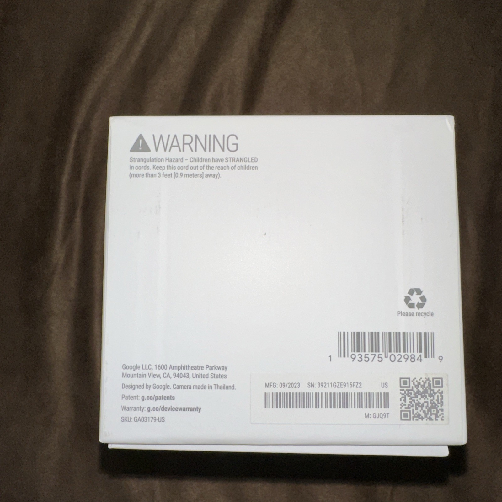 Google Nest Security Cam Indoor Wired 2nd Gen – Linen – GA03179-US- New