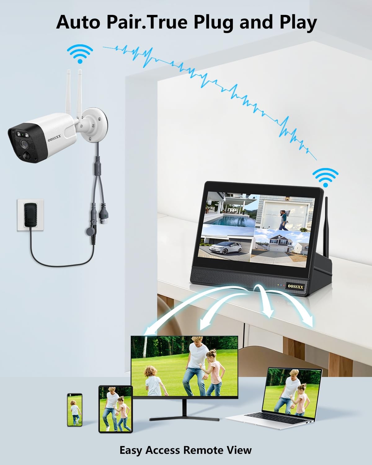 (2026 Update) 5MP Wireless Security Camera System with 10″ Monitor, 10CH NVR …