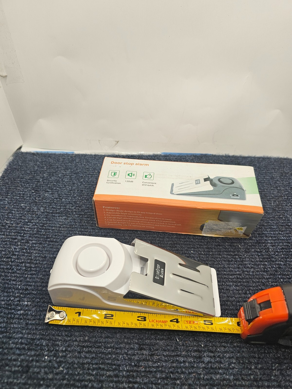 ( QTY 3 ) Door Stop Alarm Wireless Door Stopper with 120DB Security Home Alarm