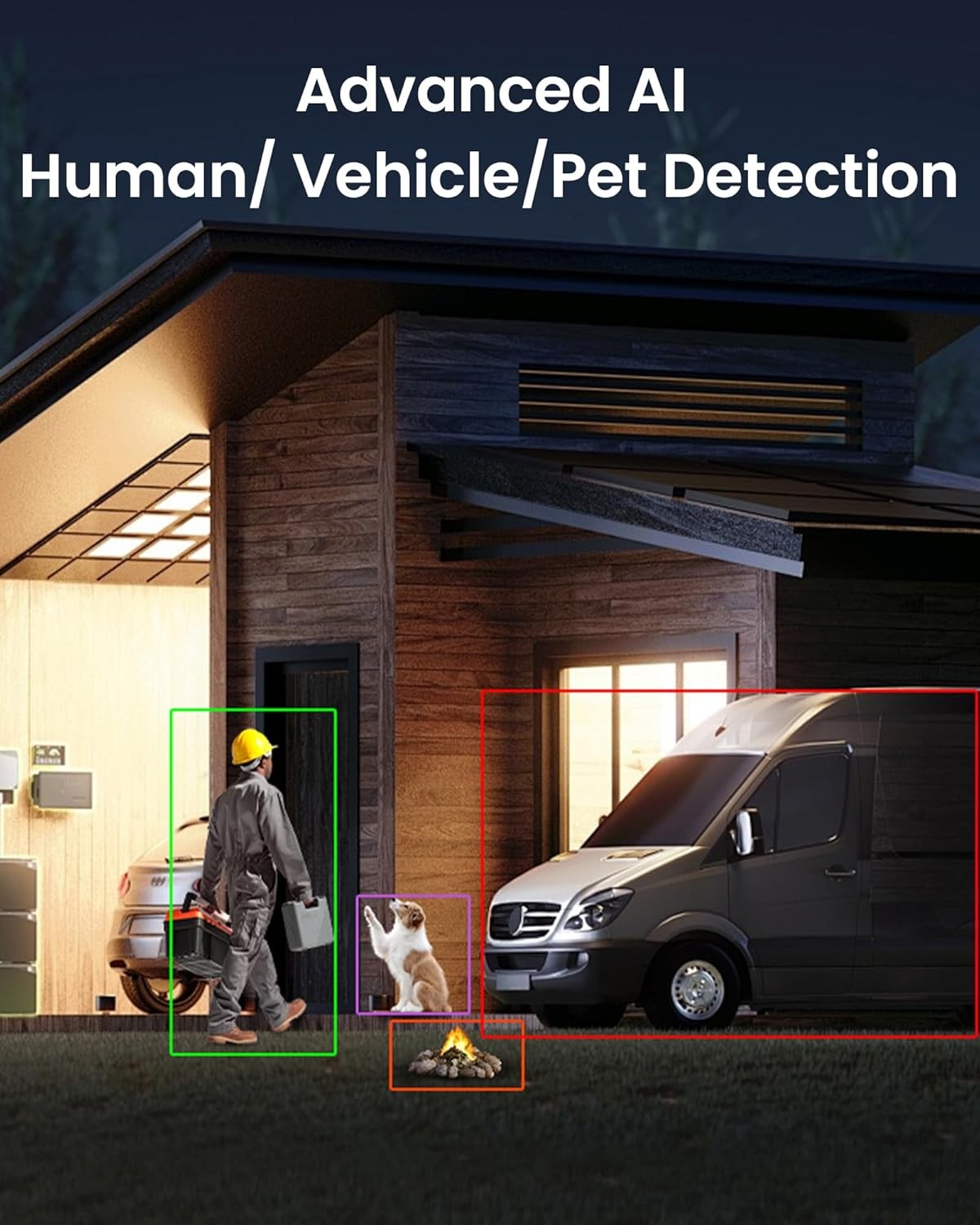 ZOSI 5MP POE PT Security IP Camera Audio Auto Track Color Night AI Face Detect