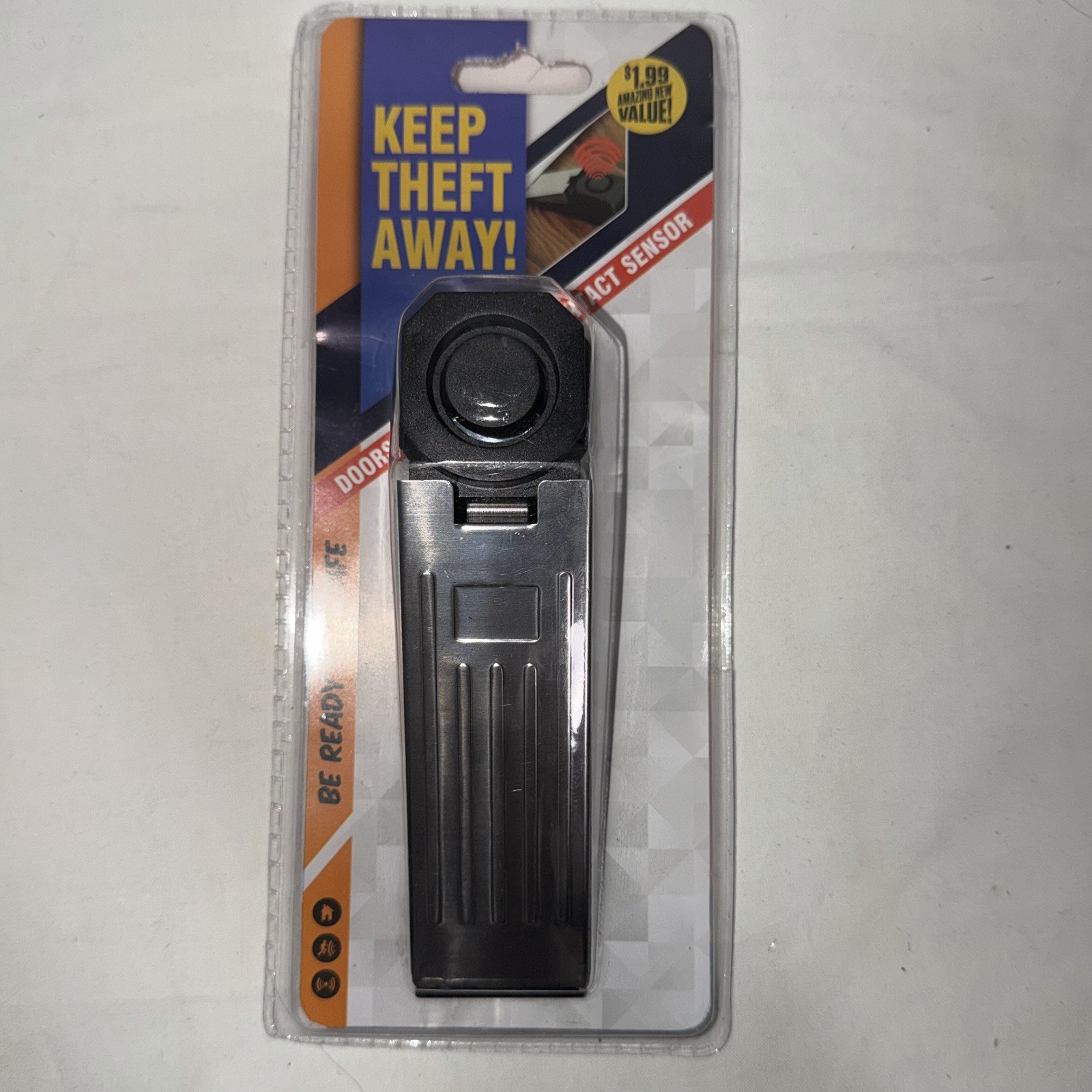 Door Stop Security Alarm Wedge Stopper Portable Home Travel Anti‑Theft NIP