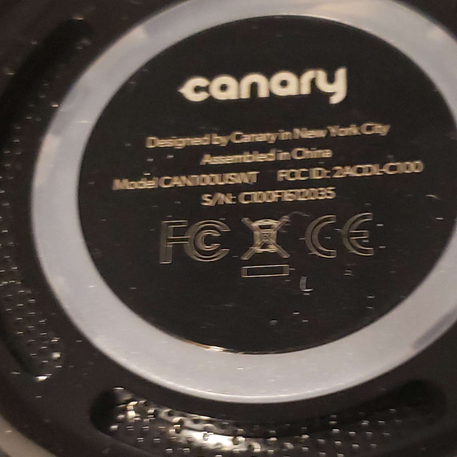 CANARY (CAN100USBK) All-in-One Indoor 1080p HD Security Cam… (READ CONDITION!)