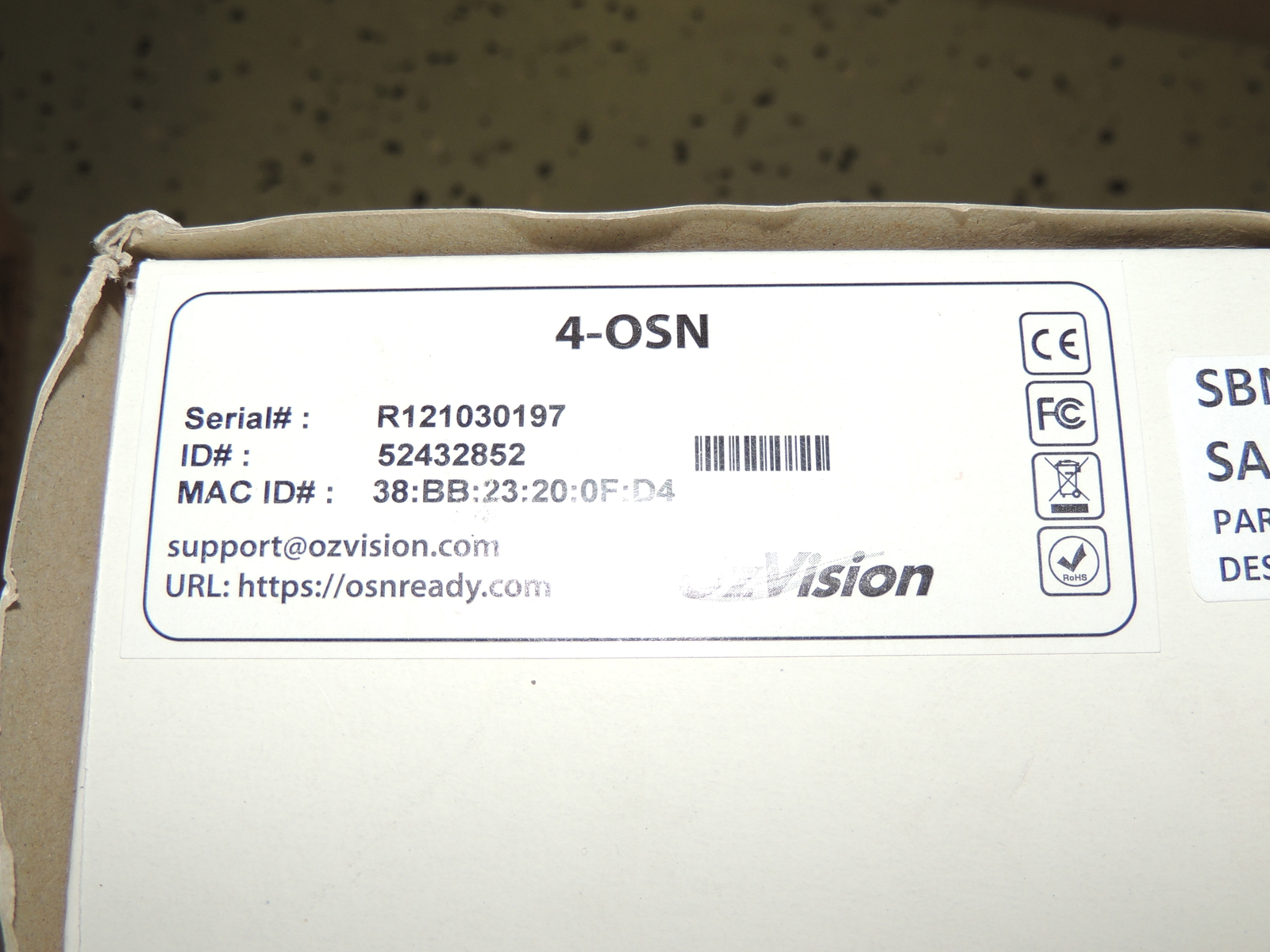 OzVision 4-HVR H.264 Compression 4-OSN