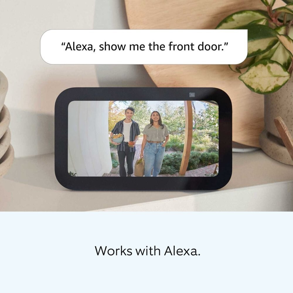 Ring Battery Doorbell Smart Wifi Video Doorbell with Two-way Talk Satin Nickel
