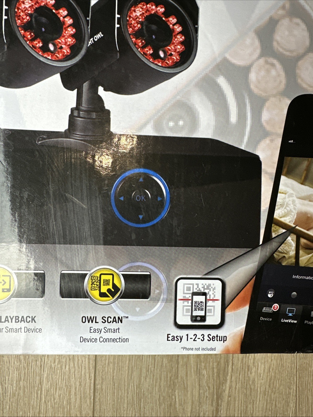 Night Owl 960H Video Security 500GB DVR System 8 Channel 4 Cameras New Open Box