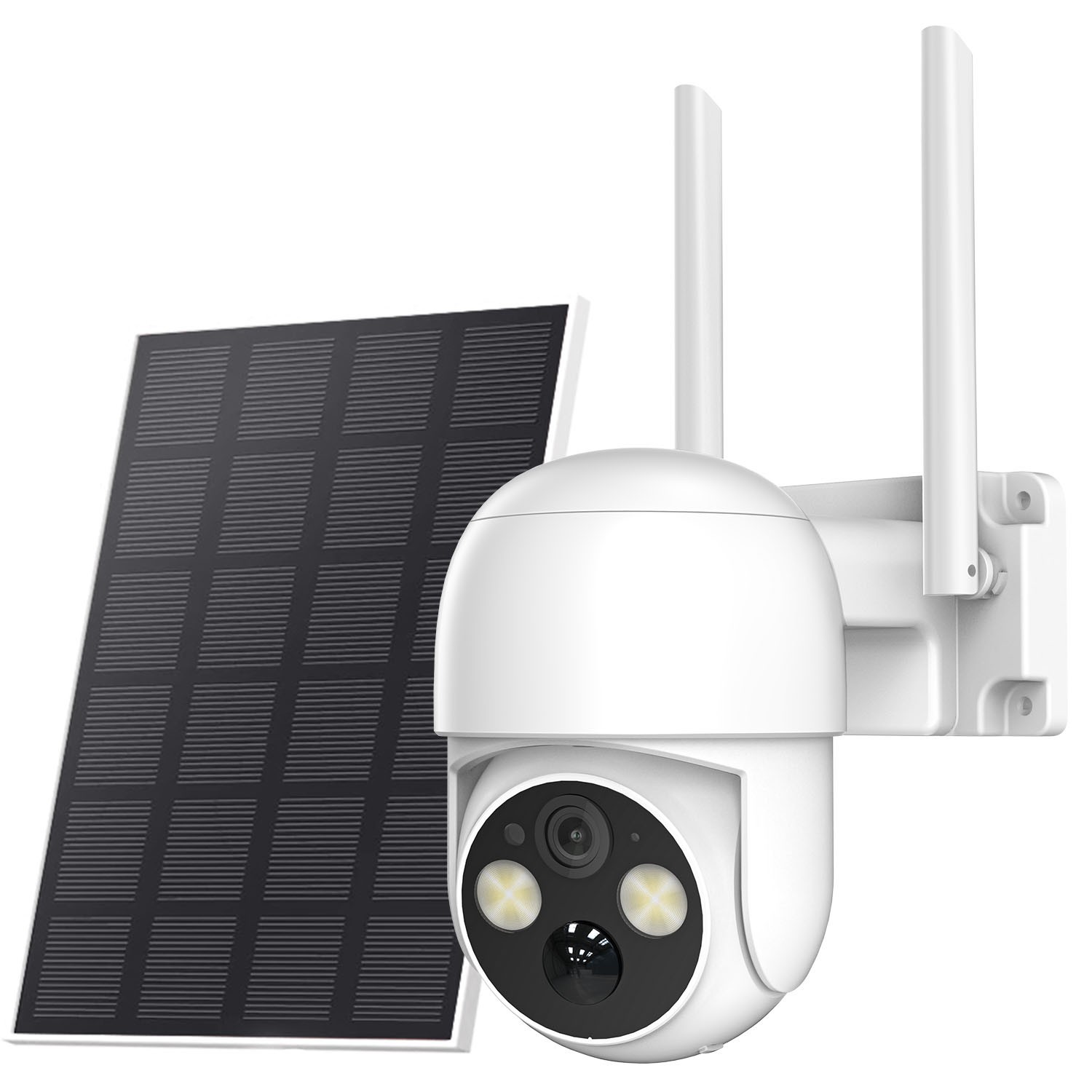 3PK 4MP Solar Battery Powered Wireless Security Camera System 360°+Solar Panel
