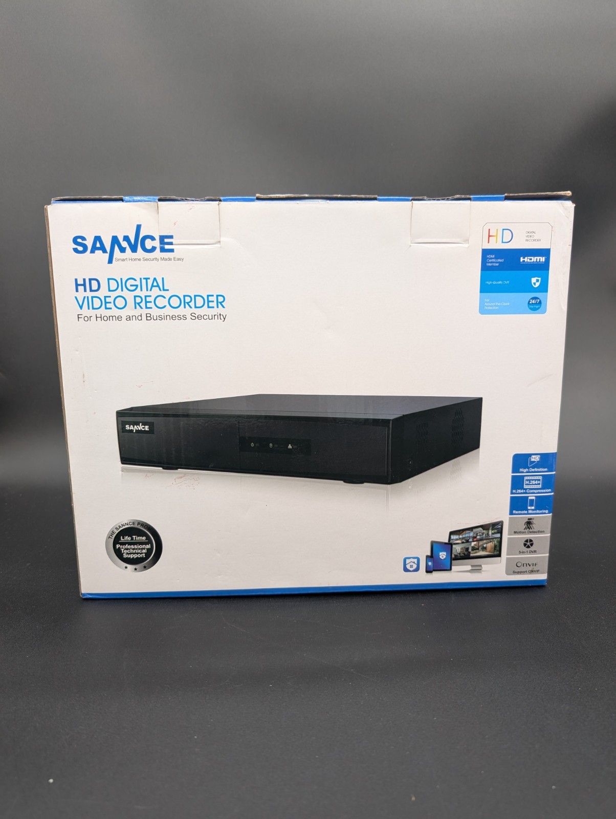 SANNCE DN41CK 4CH HD 5IN1 1080P DVR Video Recorder for CCTV 1TB HDD – NEW