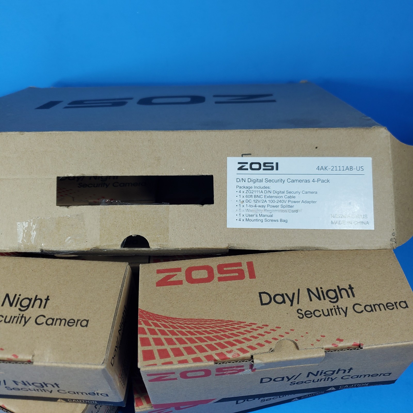 8 – ZOSI Model ZG2111A Digital HD Security Camera System 4-Pack Plus 4 Day/Night