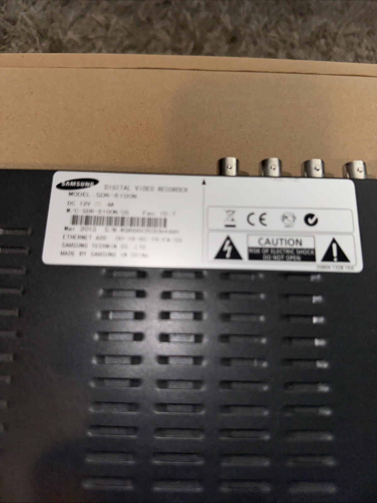 Samsung SDS-P5122 16 Channel 12 Camera Video Security System, See Description