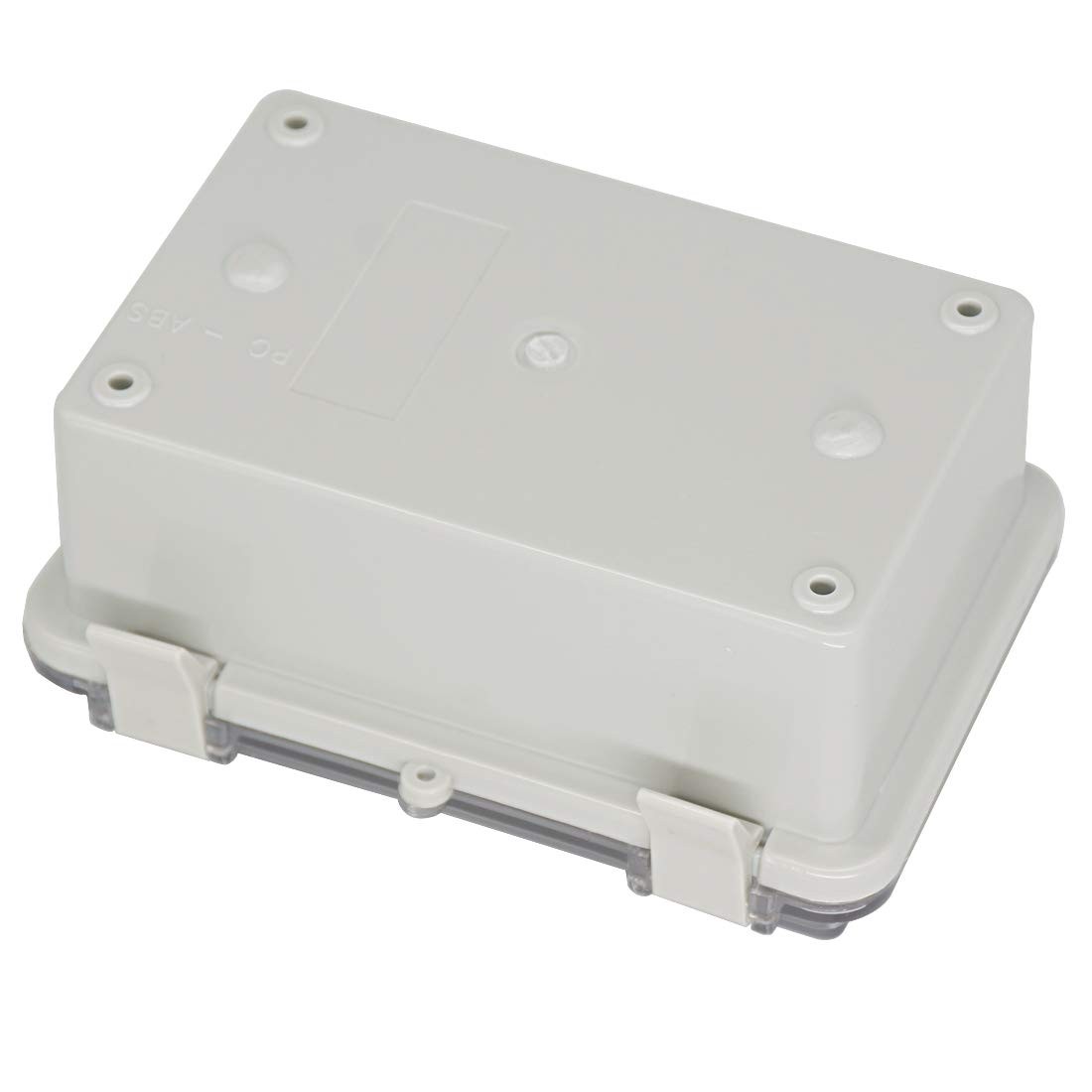 Zulkit Junction Box ABS Plastic 5.9″ x 3.9″ x 2.8″, Grey and Transparent